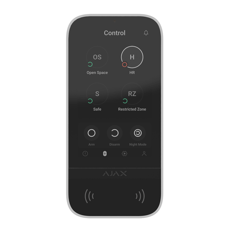 AJAX - KEYPAD TOUCHSCREEN WHITE