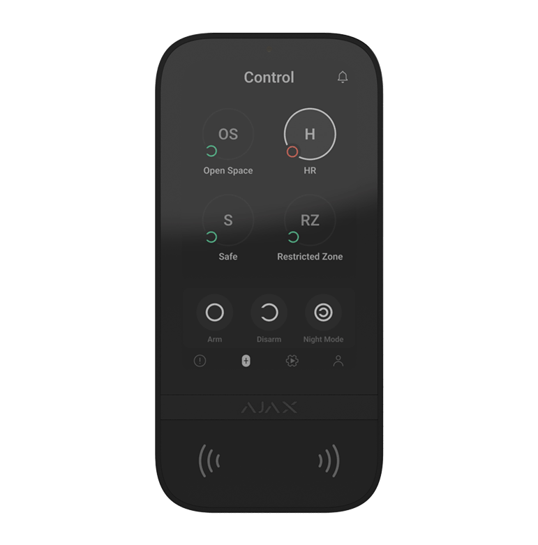 AJAX - KEYPAD TOUCHSCREEN BLACK