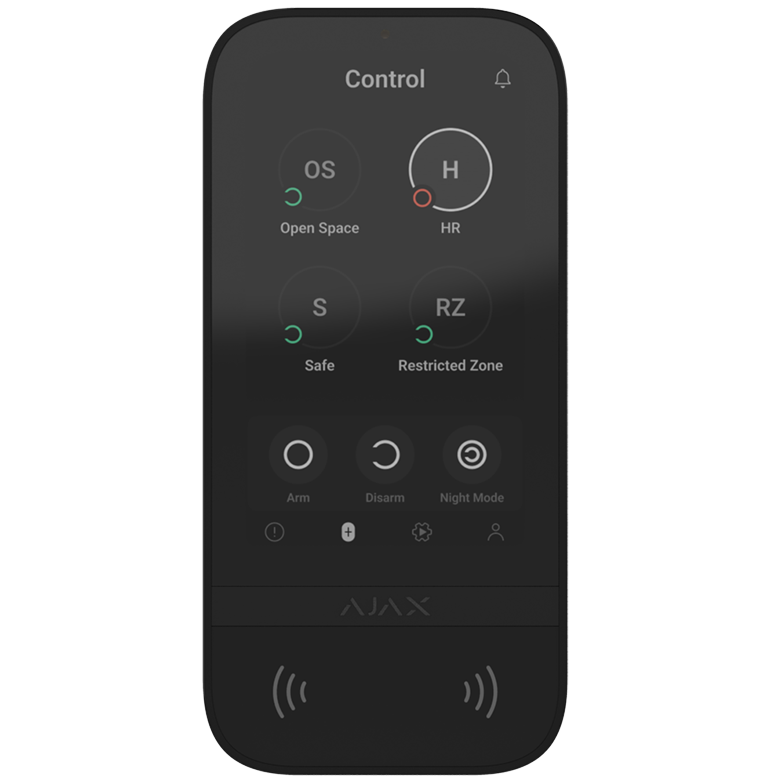 AJAX - KEYPAD TOUCHSCREEN BLACK