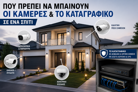 Πού Πρέπει να Μπαίνουν οι Κάμερες και το Καταγραφικό σε Ένα Σπίτι;