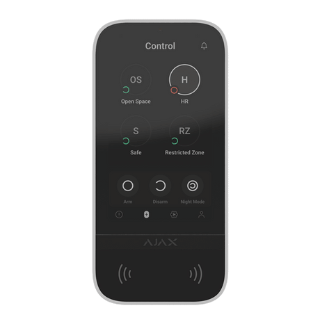 AJAX - KEYPAD TOUCHSCREEN WHITE