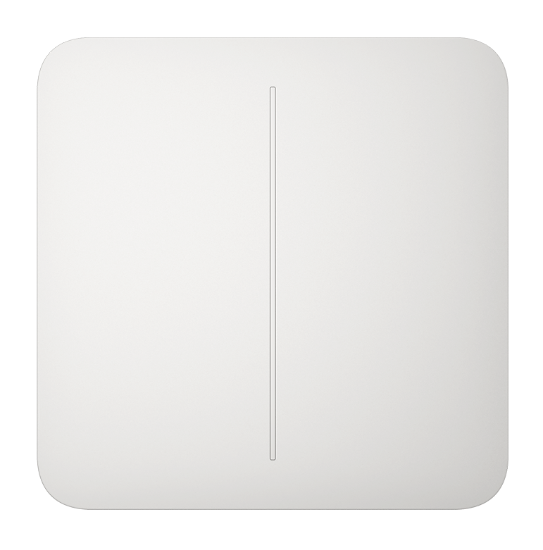 AJAX - SOLO BUTTON (2-GANG) WHITE