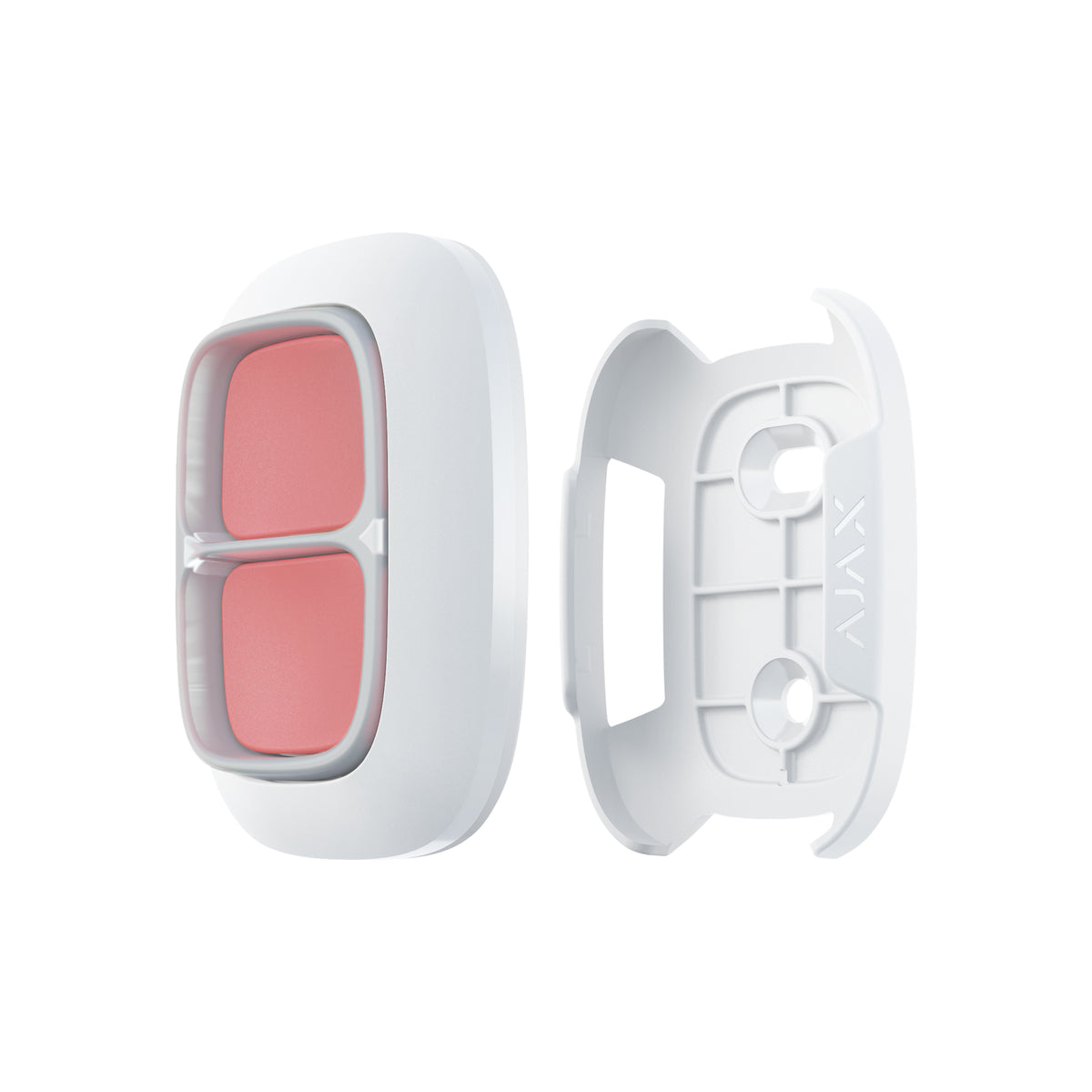 AJAX - HOLDER FOR DOUBLE BUTTON & BUTTON WHITE