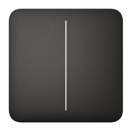 AJAX - SOLO BUTTON (2-GANG) BLACK