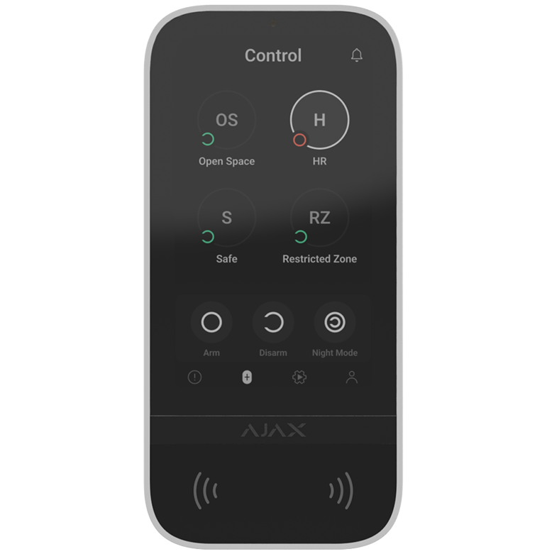 AJAX - KEYPAD TOUCHSCREEN WHITE