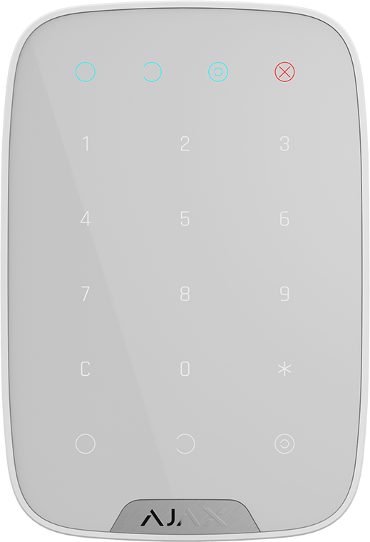 Ajax KeyPad σε λευκό χρώμα
